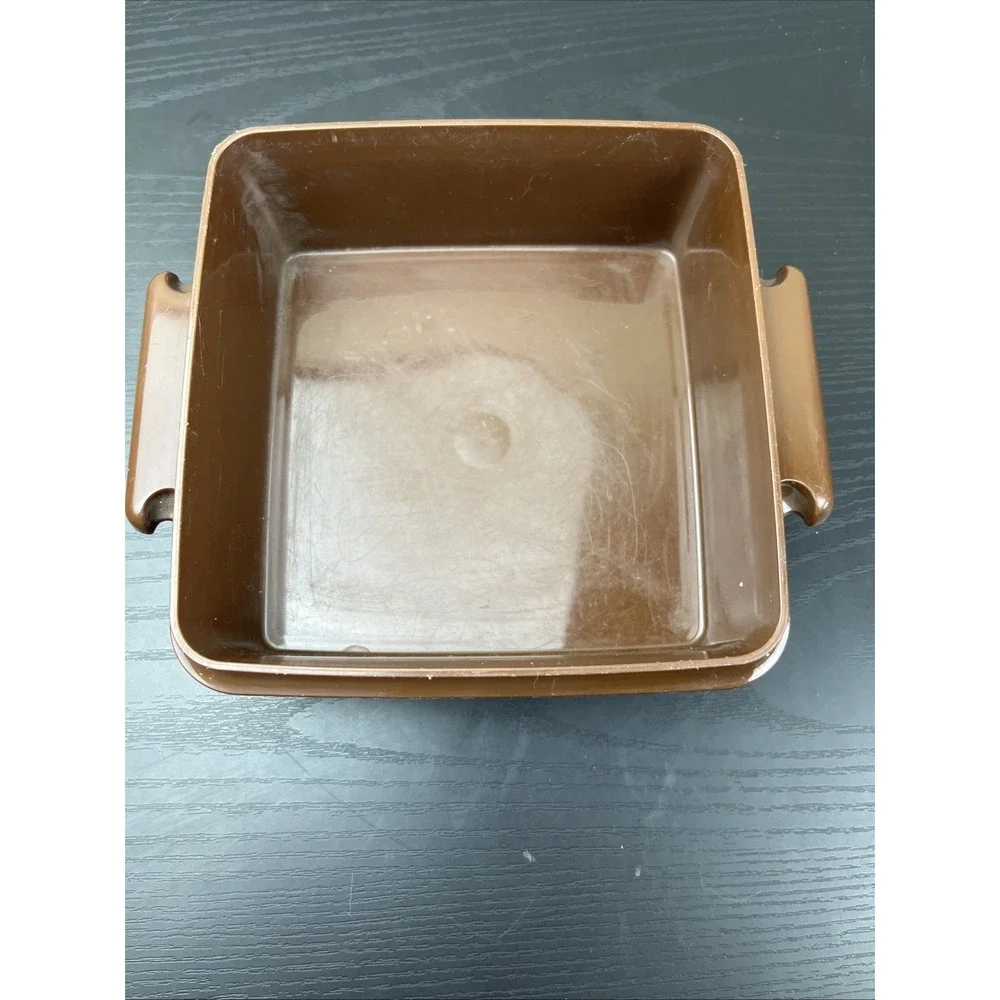 Vintage Tupperware Sandwich Keeper #1362 Brown Replacement Container NO LID